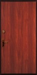Металлическая дверь с декоративной отделкой "ламинат - винилискожа дутая"