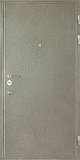 Металлическая дверь с декоративной отделкой "порошковое термонапыление - массив натурального дуба"