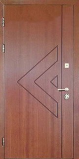 Металлическая дверь с декоративной отделкой "порошковое термонапыление - МДФ пластик «антивандалка»"