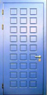 Металлическая дверь с декоративной отделкой "порошковое термонапыление - МДФ ПВХ"