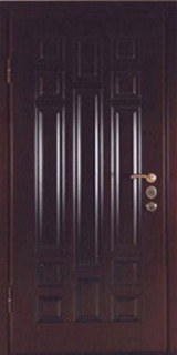 Металлическая дверь с декоративной отделкой "порошковое термонапыление - МДФ натуральный шпон"