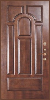 Металлическая дверь с декоративной отделкой "МДФ натуральный шпон - массив натурального дуба"