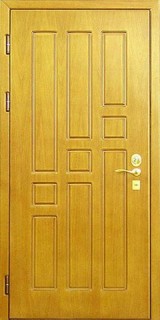Металлическая дверь с декоративной отделкой "МДФ натуральный шпон - МДФ ПВХ"